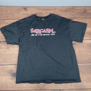 Hybrid Tees Black Sarcasm Just One of the Services I Offer Graphic T Shirt